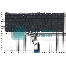 Клавиатура для ноутбука HP 15-BW 250 G6 черная с зеленой подсветкой