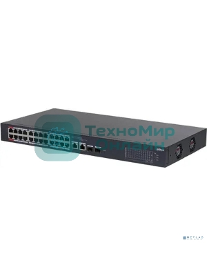 Коммутатор Dahua DH-CS4226-24ET-240 (L2) 24x100Мбит/с 2x1Gbит/с 2xКомбо(1000BASE-T/SFP) 240W управляемый