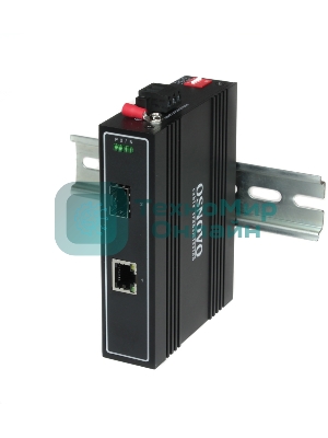 Медиаконвертер OSNOVO Промышленный компактный медиаконвертер GE, 1 x GE (10/100/1000Base-T), 1 x GE SFP (1000Base-X)