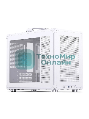 Компьютерный корпус без блока питания JONSBO C6 MAX Handle, Mini-Tower, TG, no fan, 1xUSB-A 3.0 + 1xUSB-C 3.1, mATX, mITX белый