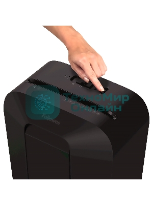 Шредер Fellowes PowerShred LX41 черный (секр.P-4)/перекрестный/8лист./17лтр./скрепки/скобы/пл.карты