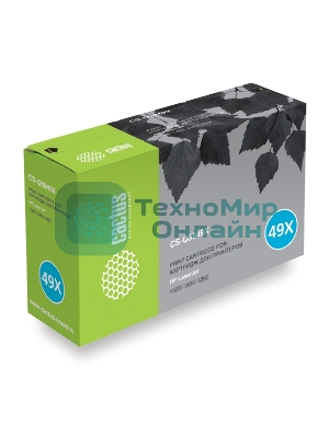 Картридж лазерный Cactus CS-Q5949X черный (6000 стр.) для HP 1320/3390/3392