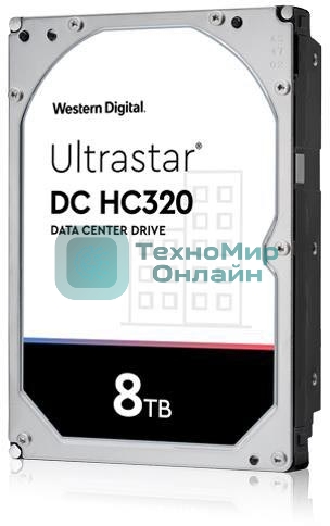 Жесткий диск для сервера WD/HGST Ultrastar 7K8 (3.5’’, 8Tb, 256MB, 7200 RPM, SAS 12Gb/s, 512E SE), SKU: 0B36400