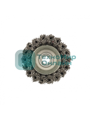 Щетка Matrix для УШМ, 75 мм, М14, Чашка, крученая проволока 0,8 мм