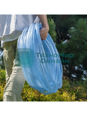 Шланг поливочный Palisad прозрачный армированный 3-х слойный, 3/4