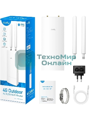 Точка доступа Outdoor 4G LTE Cat 6 AC1200 Wi-Fi Gigabit Router