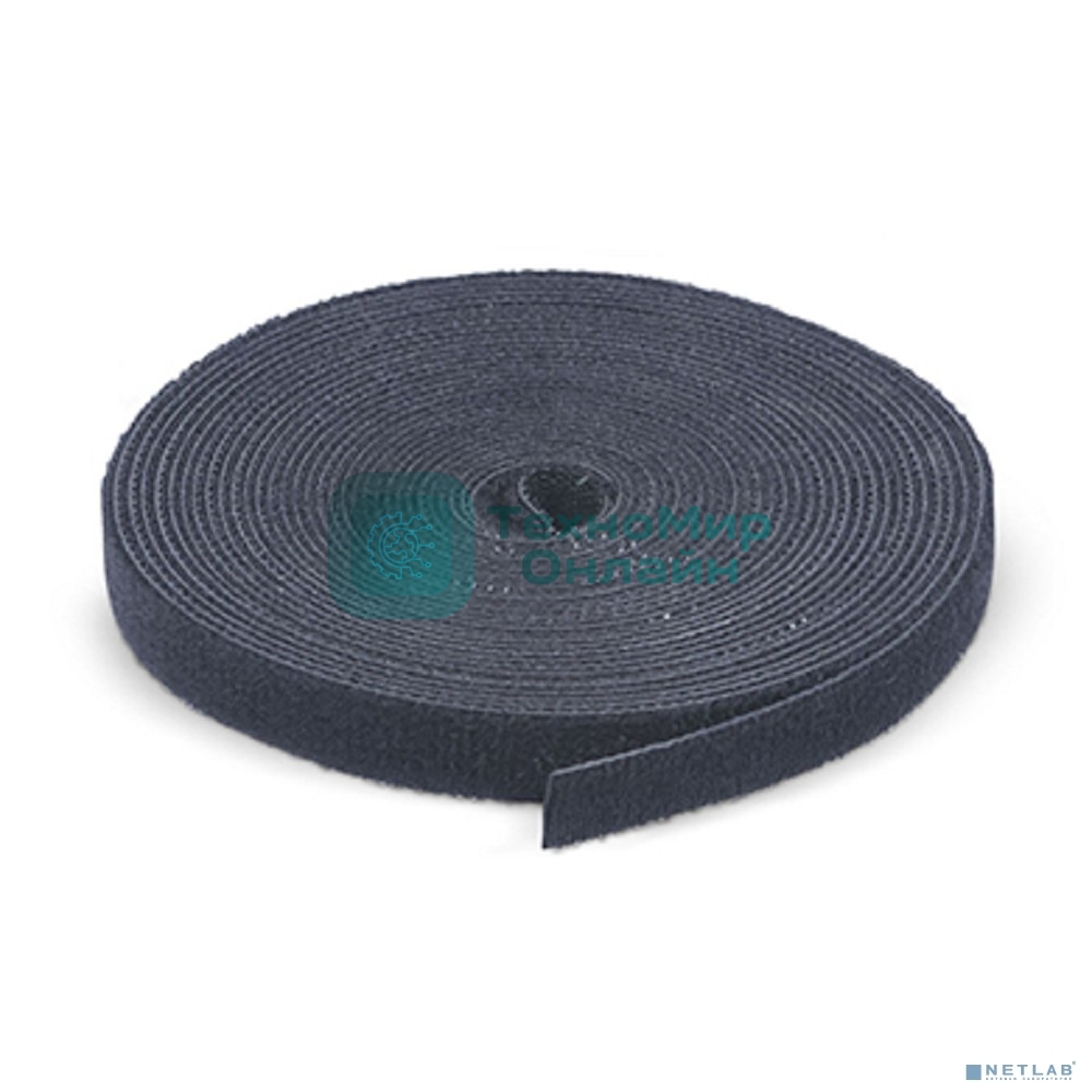 Лента липучая Cabeus, 9 мм Ш, 5 000 мм Д, полиамид, черный