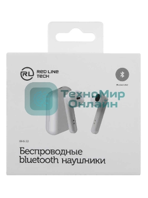 Гарнитура вкладыши Redline BHS-22 белый беспроводные bluetooth (в ушной раковине)