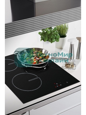 Варочная электрическая панель Maunfeld EVCE.453.D-BK, конфорок: 3 шт., стеклокерамика, независимая, черный