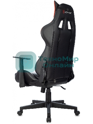 Кресло Zombie Game Penta черный/красный, экокожа, 120 кг, механизм качания