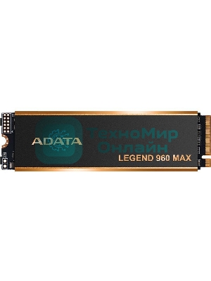 Накопитель SSD ADATA LEGEND 960 MAX, 2Tb, PCIe 4.0 x4, M.2 2280, NVMe, R/W 7400/6800, с радиатором