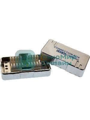 Адаптер Suprlan 10-0314-1, проходн.RJ45 кат.5E UTP, стальной
