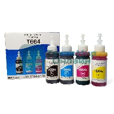Чернила NVPrint T664 для принтеров Epson, набор 4 цвета по 100 мл совместимые