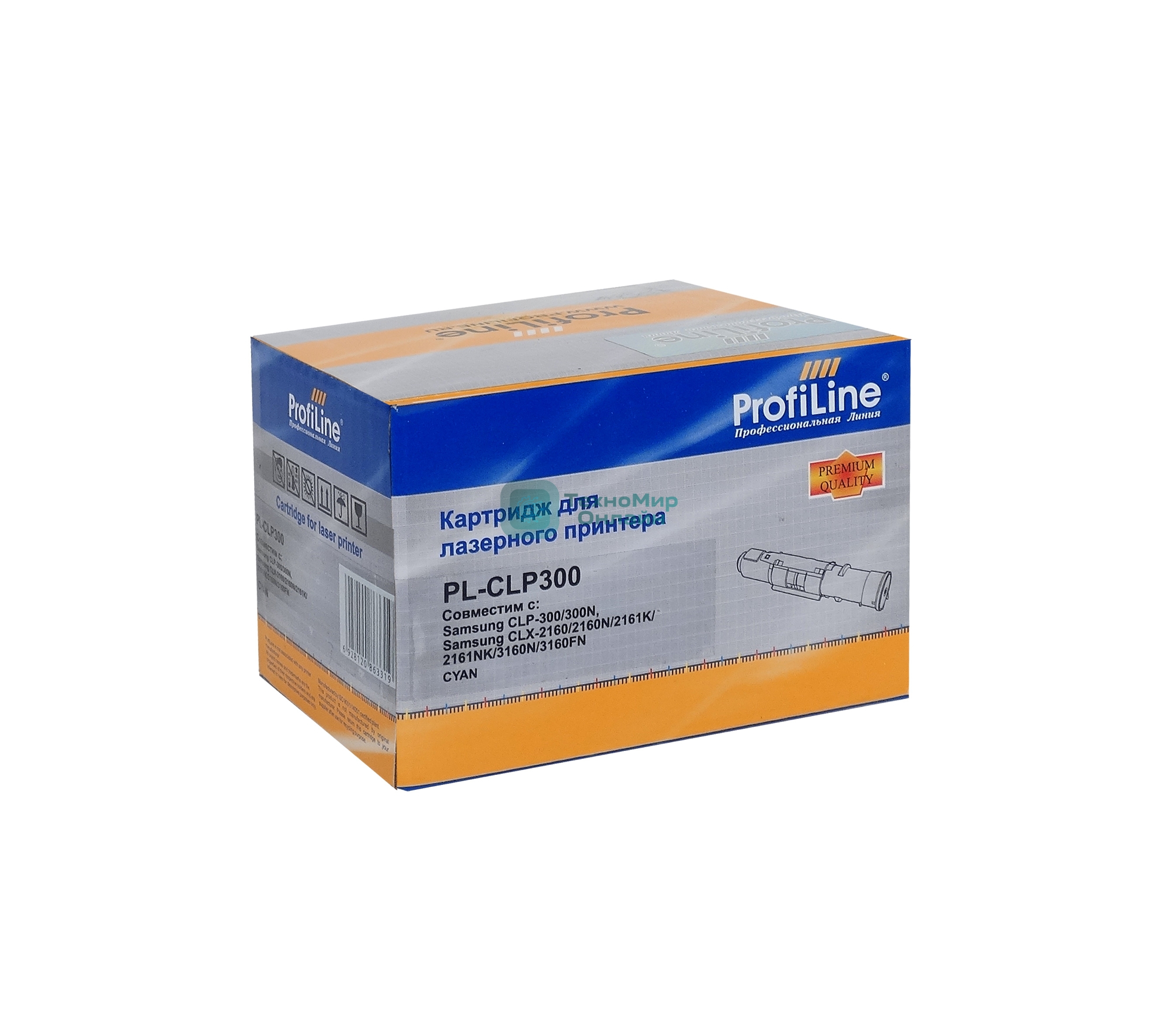 Картридж Тонер-туба ProfiLine PL-CLP 300BK для принтеров Samsung CLP-300/300N/CLX-2160/2160N/2161K/2161NK/3160N/3160FN черный 2000 копий