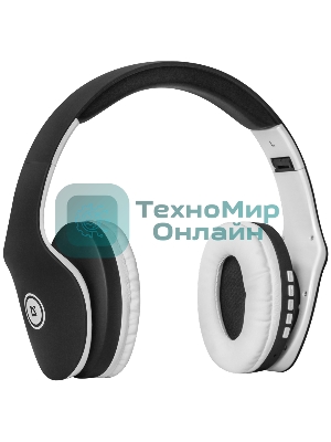 Беспроводные/проводные наушники Defender FreeMotion B525 черный/белый, накладные, Bluetooth + проводной, до 8 ч