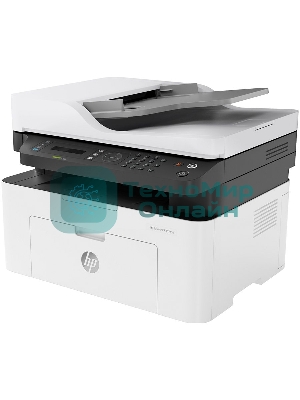 МФУ лазерное HP Laser MFP 137fnw (4ZB84A), A4, ч/б, печ. до 20 стр/мин., скан. до 15 стр/мин. (ч/б) 6 стр/мин. (цвет), 1200 x 1200 dpi (печать) 600x600dpi (скан.), USB, RJ-45, Wi-Fi, Air Print, Mopria