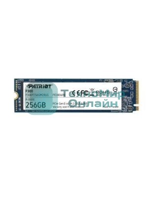 Накопитель SSD Patriot P300, 256Gb, PCIe 3.0 x4, M.2 2280, NVMe, R/W 1700/1100