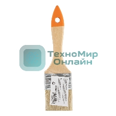 Кисть плоская Sparta 50 мм, натуральная щетина, деревянная рукоятка, для масляных красок, лаков