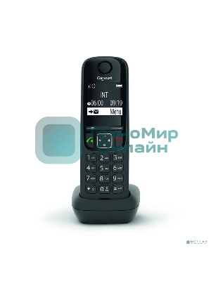 Дополнительная трубка Dect Gigaset AS690HX черный для AS690