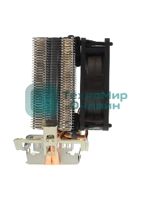 вентилятор CROWN Кулер для процессора CM-92 (Для Intel и AMD, TDP до 95 Ватт, 2шт. медных теплопроводных трубок, Гидродинамическии подшипник, Размер: 117*79*113 мм)