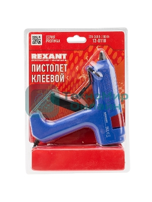 Клеевой пистолет Rexant, 100 Вт, Ø11 мм, ProfiMax, блистер
