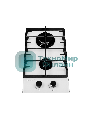 Газовая варочная панель LEX GVG 321 белый4000Вт 2 комфорки белый