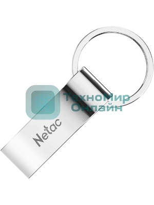 Флешка USB Netac U275 (NT03U275N-064G-20SL), 64Gb, USB 2.0, R/W 50/15, серебристый