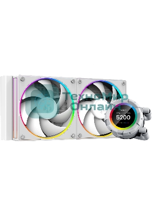 Система жидкостного охлаждения ID-Cooling SL240 белый 120мм алюминий+медь 2000rpm 30db 4-pin 300W