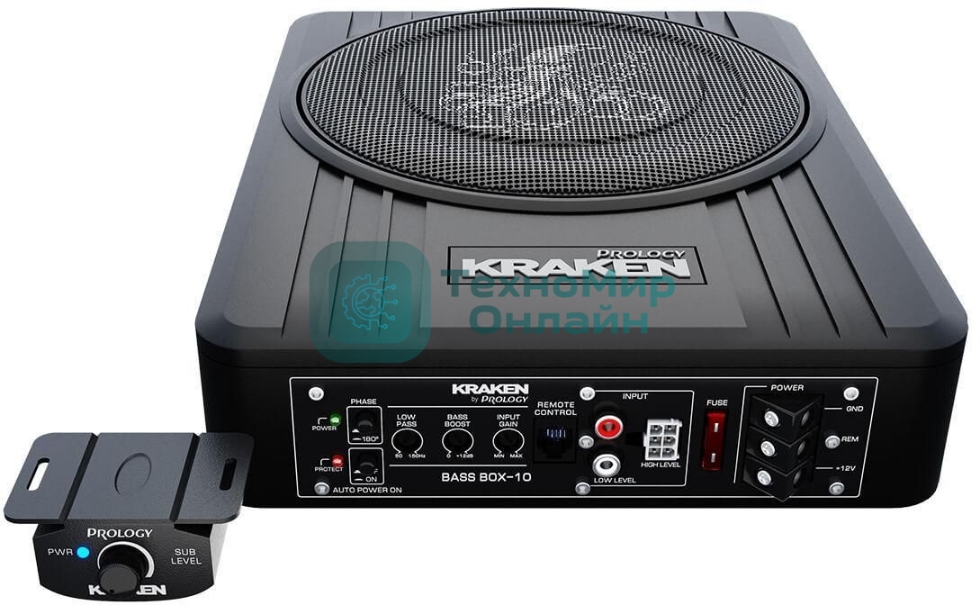 Сабвуфер автомобильный Prology Box-10 120Вт активный (25 см/10