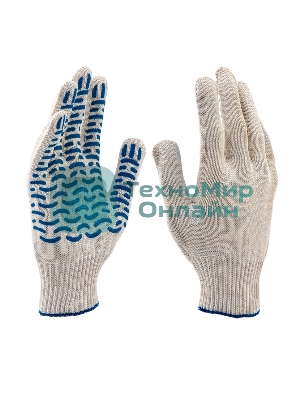 Перчатки трикотажные, ПВХ-покрытие 