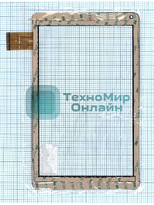 Сенсорное стекло (тачскрин) SQ-PGA116BO1-FPC-AO, черное