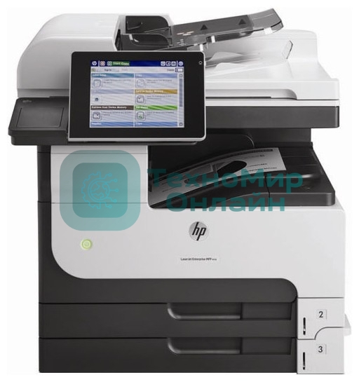 МФУ лазерное HP LaserJet Enterprise MFP M725dn (CF066A), A3, ч/б, печ. до 41 стр/мин., скан. до 50 стр/мин., 1200 x 1200 dpi (печать) 600x600dpi (скан.), USB, RJ-45, Air Print