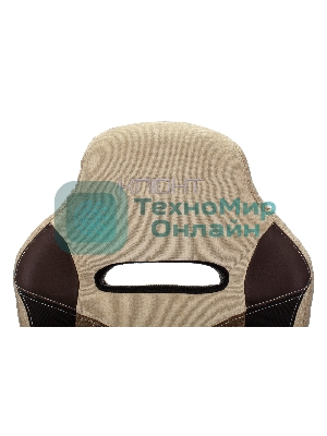 Кресло Бюрократ VIKING 6 KNIGHT BR FABRIC коричневый, ткань, 120 кг, механизм качания