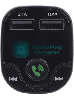 Автомобильный FM-модулятор ACV FMT-120B черный MicroSD BT USB (37574)