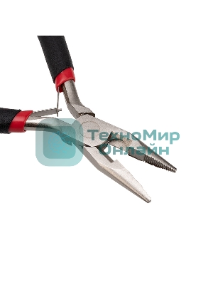 Тонкогубцы Rexant мини 120 мм никелированные, авторазжим, обливные рукоятки