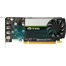 Видеокарта PNY GPU NVIDIA VCNT1000-8Gb-SB PCI-Express 3.0 x16, LP8 Gb GDDR6 128-bit, 4x Mini DP 1.4, 1x LP bracket.