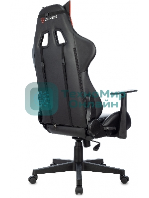 Кресло Zombie Game Penta черный/красный, экокожа, 120 кг, механизм качания