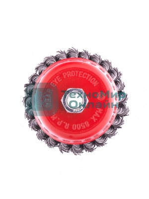 Щетка Matrix для УШМ, 100 мм, М14, Чашка, крученая проволока 0,8 мм