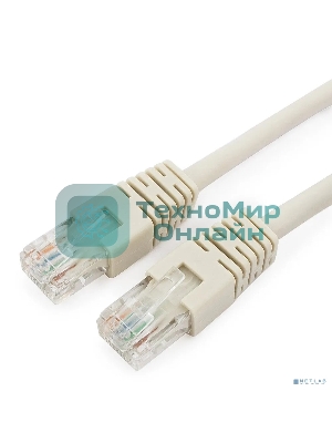 Патч-корд UTP Cablexpert PP6U-2M cat.6, 2м, литой, многожильный, серый