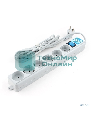 Фильтр-удлинитель PowerCube PRO (SPL(5+1)-16B-P-5М) 5.0 м, LC контур - подавление В/Ч помех, 16А/3,5 кВт