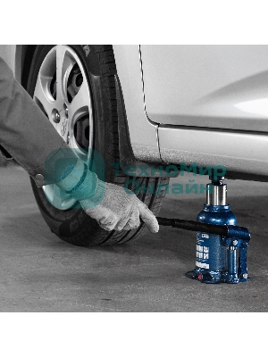 Домкрат гидравлический бутылочный телескопический Stels 6 т, подъем 180-410 мм