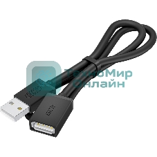 Удлинитель Greenconnect GCR-55069 1.0m USB 2.0 AM/AF, черный
