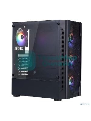 Компьютерный корпус 1STPLAYER DK D4 Black/ATX/4x120мм FRGB fans/D4-BK-4F1