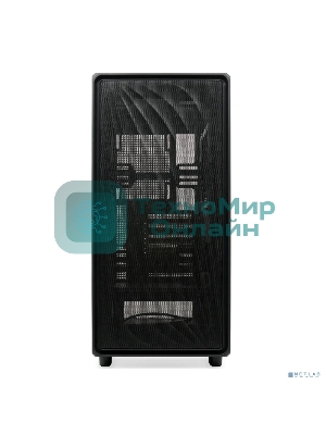Компьютерный корпус без блока питания HSPD M510, Mesh Mid Tower, черный, TG, 0.5 SPCC, no fans ATX, mATX, mITX 180/280/160мм 1x2.5
