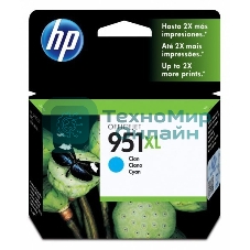 Картридж струйный HP 951XL CN046AE голубой для HP OJ Pro 8100/8600 (1500 стр.)