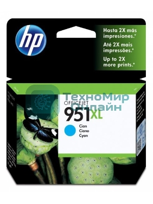 Картридж струйный HP 951XL CN046AE голубой для HP OJ Pro 8100/8600 (1500 стр.)