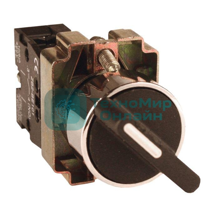 Переключатель BD-33 3P короткая рукоятка 2NO EKF xb2-bd33