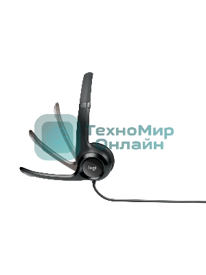 Гарнитура проводная Logitech Headset H390 USB черный