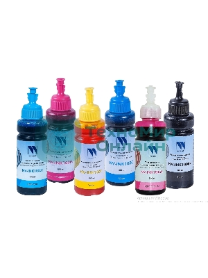 Чернила NVPrint универсальные на водной основе для Сanon, Epson, НР, Lexmark, комплект 6 цветов