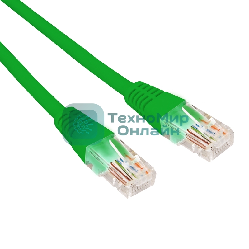 Патч-корд U/UTP Rexant cat.6, RJ45-RJ45, неэкранированный, 26AWG, LSZH, зеленый, 0.5 м
